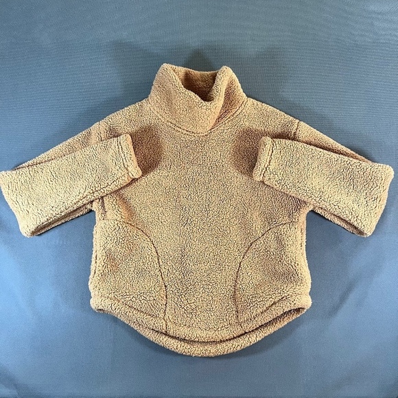 all in motion Tops - All In Motion Tan Fleece Pullover Sweatshirt Woman’s Size XS All In Motion